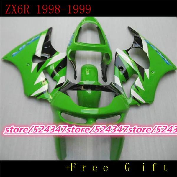 Custom motorcycle three For ZX - 6 r 98-99 ZX kawasaki green black and white color mixture barca first fairing sections
Custom motorcycle three For ZX - 6 r 98-99 ZX kawasaki green black and white color mixture barca first fairing sections