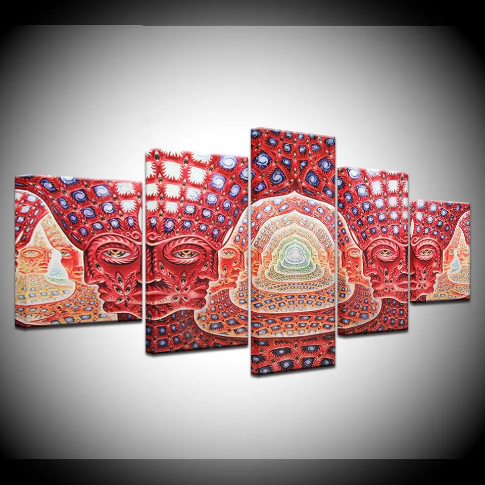Canvas Painting Wall Art Modular HD Prints 5 Pieces Psychedelic Face Pictures Tool Alex Grey Metal Music Poster Home Decor Frame
Canvas Painting Wall Art Modular HD Prints 5 Pieces Psychedelic Face Pictures Tool Alex Grey Metal Music Poster Home Decor Frame