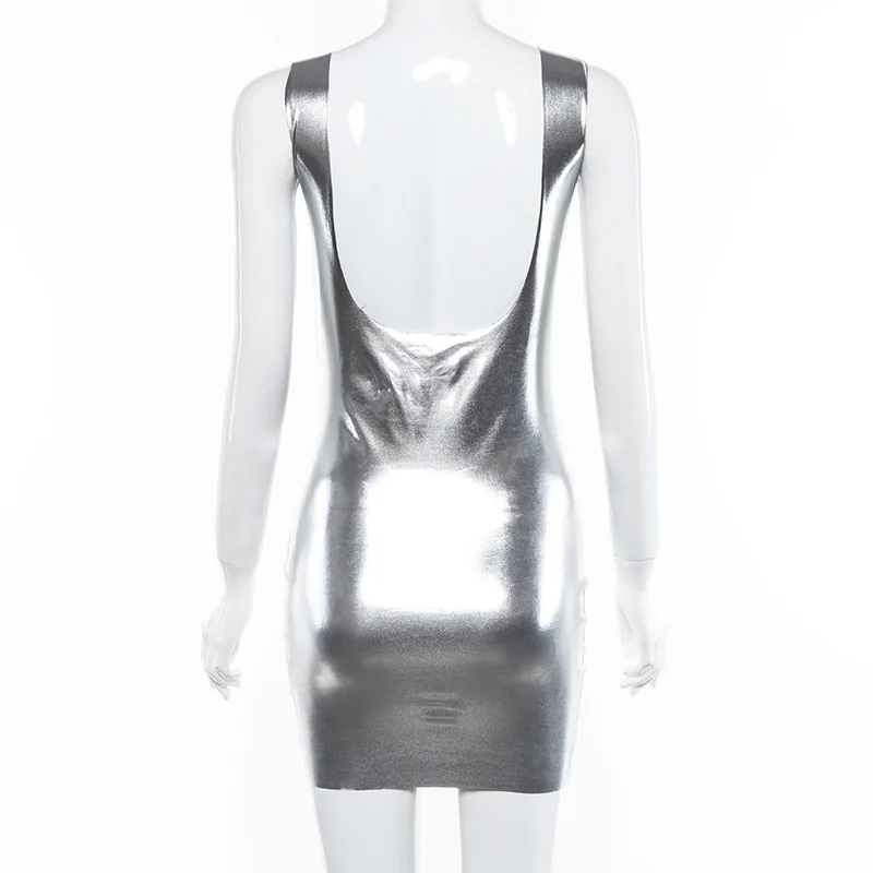 Sexy Slim Women Mini Dress Night Club Shining Backless Party Vestidos Bodycon Sliver Color Female Dress
Sexy Slim Women Mini Dress Night Club Shining Backless Party Vestidos Bodycon Sliver Color Female Dress