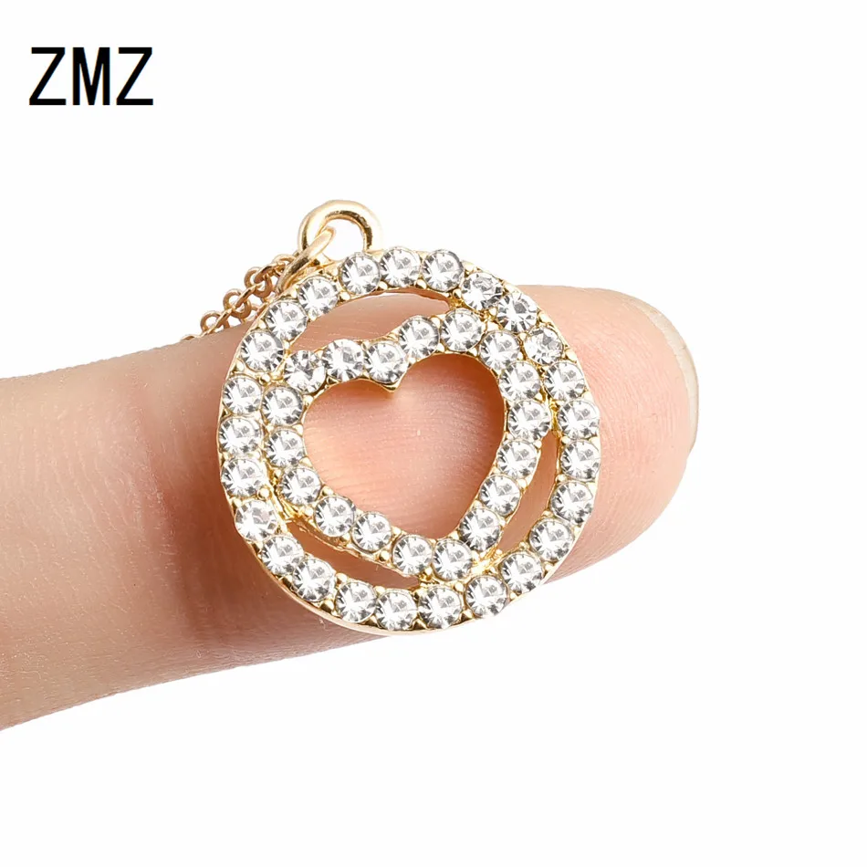 ZMZ 10pcs/lot 2018 Europe/US heart in circal pendant necklace with shinny stone bijou gift for mom/girlfriend party jewelry
ZMZ 10pcs/lot 2018 Europe/US heart in circal pendant necklace with shinny stone bijou gift for mom/girlfriend party jewelry