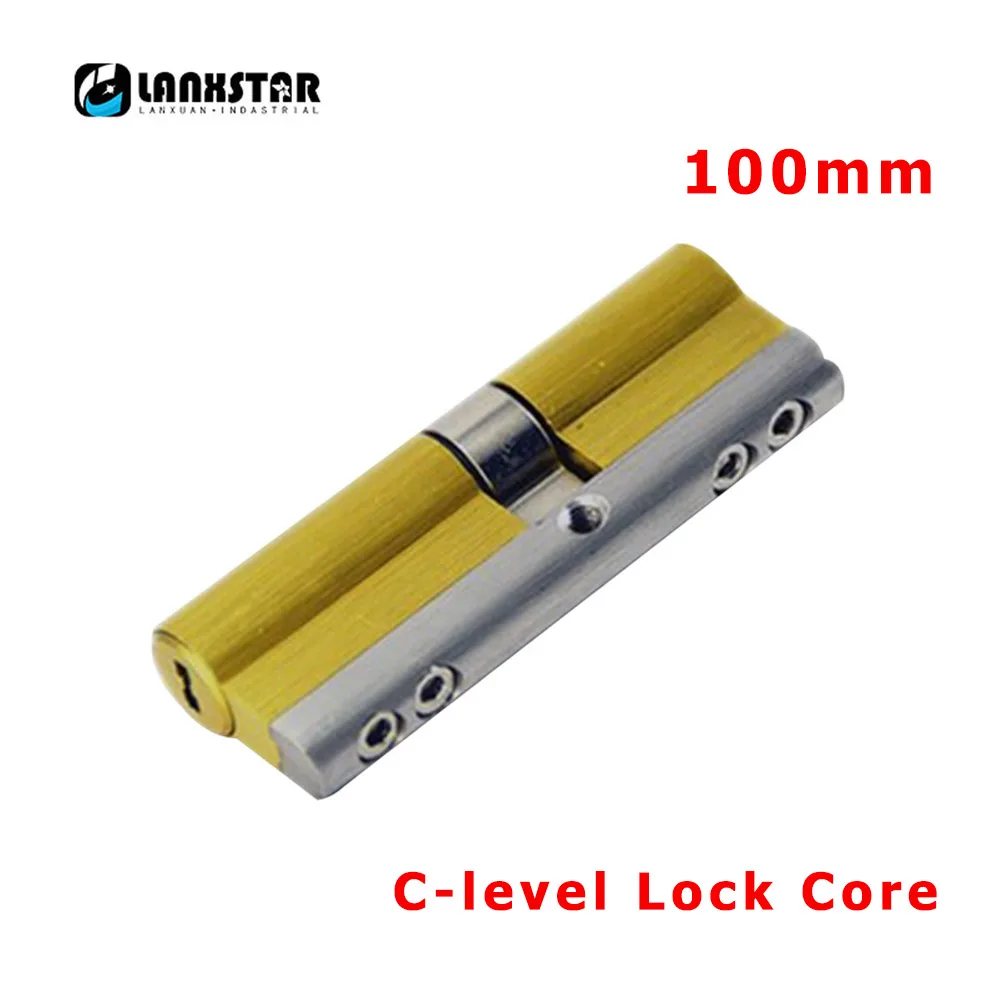 LANXSTAR Anti-theft Door Lock Core C Grade Copper Cylinder 100mm C-level Security Core 8Keys Door Cylinder High Safety Lock Core
LANXSTAR Anti-theft Door Lock Core C Grade Copper Cylinder 100mm C-level Security Core 8Keys Door Cylinder High Safety Lock Core