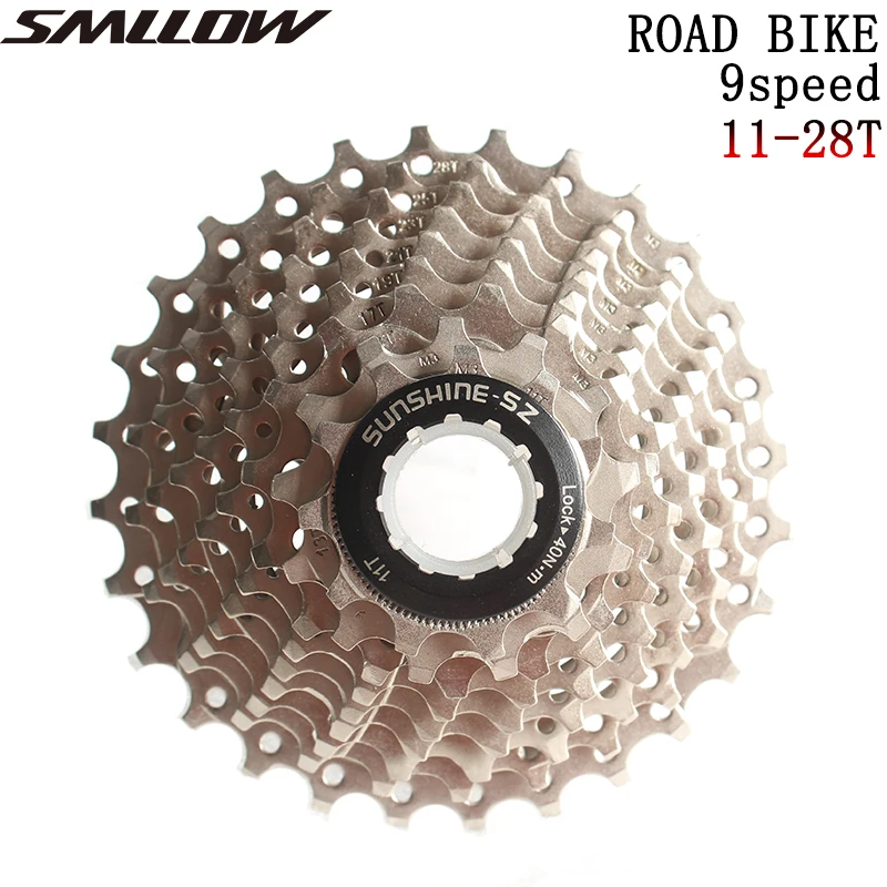 SUNSHINE Bicycle 9s Cassette Freewheel 11-28T 9Speed Road Bike Cycling Parts 18S 27Speed Sprocket for parts Sora 3300 3500 R300
SUNSHINE Bicycle 9s Cassette Freewheel 11-28T 9Speed Road Bike Cycling Parts 18S 27Speed Sprocket for parts Sora 3300 3500 R300