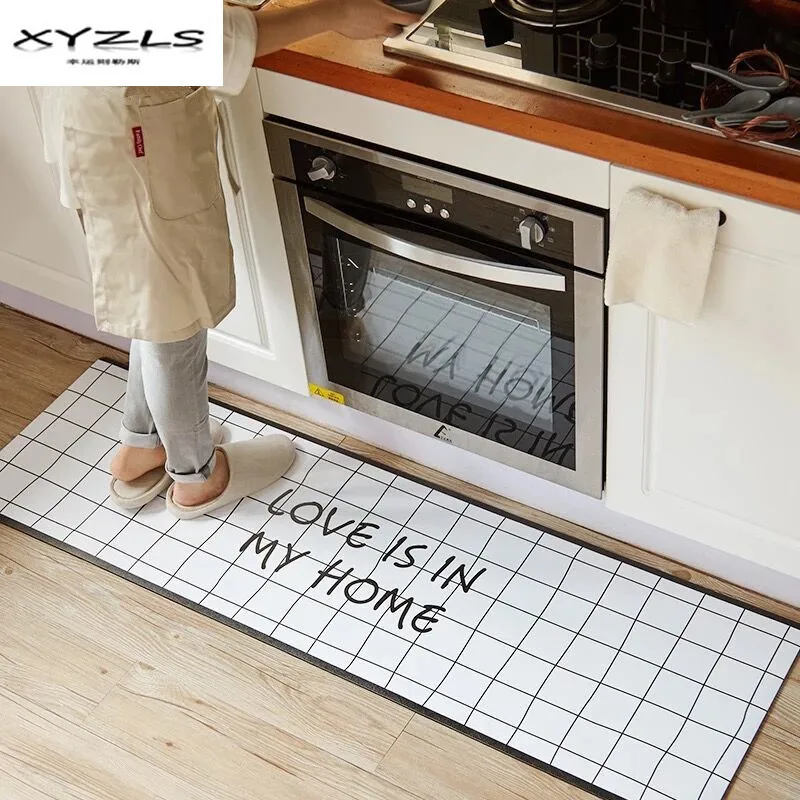 XYZLS черно белые коврики Love's in My Home с принтом кухонные ковры Домашние для дома