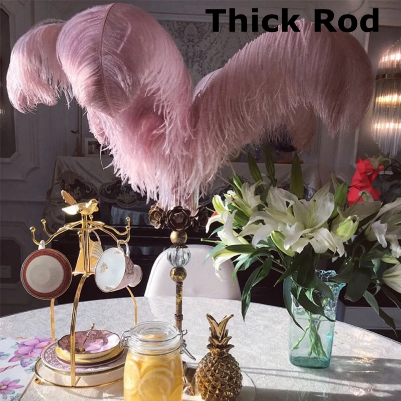 Новое поступление 2019 года! Оптом 50 шт. кожаные розовые перышки страуса 55 см 20 22