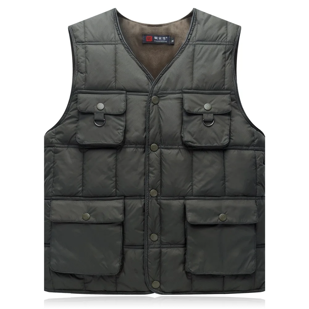 2022 Autumn and winter men's vest new business casual vest men's down cotton multi-pocket warm cotton vest thickened vest
2022 Autumn and winter men's vest new business casual vest men's down cotton multi-pocket warm cotton vest thickened vest