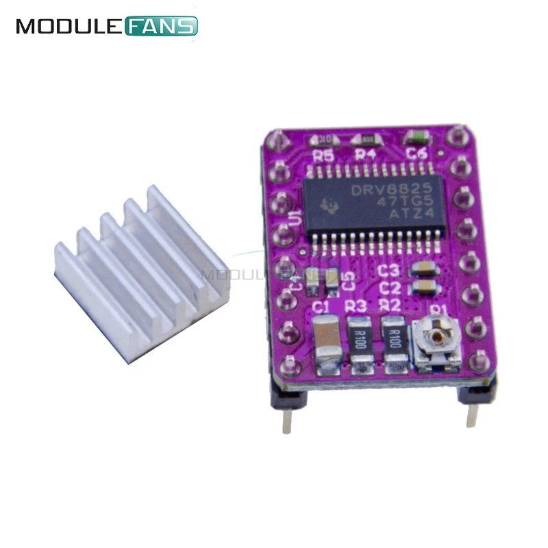 3D Printer Stepstick Drv8825 Stepper Motor Driver Module Reprap 4 PCB Breakout Board For RUMBA Replace A4988 Heatsink 3.3V 5V
3D Printer Stepstick Drv8825 Stepper Motor Driver Module Reprap 4 PCB Breakout Board For RUMBA Replace A4988 Heatsink 3.3V 5V