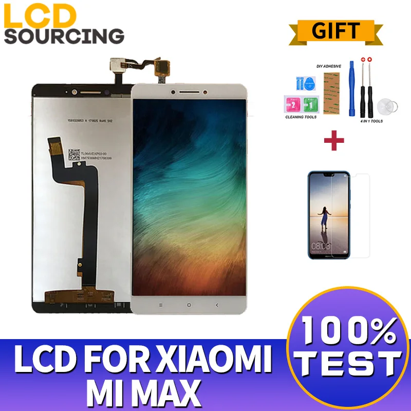 Жк дисплей 6 44 дюйма для Xiaomi Mi Max жк с рамкой и дигитайзером сенсорного экрана в