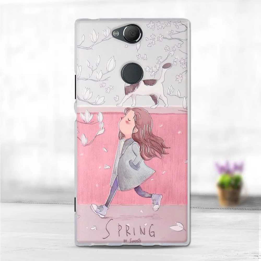 Soft Cover For Sony Xperia XA2 Plus Case plus Cartoon Silicone Phone Dual Sim | Мобильные телефоны и аксессуары