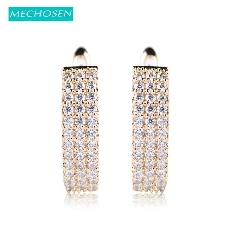 MECHOSEN Hot Selling Cubic Zirconia Stud Earrings For Women Gold-color Copper Brincos Crystal Boucles d'oreilles Wedding Jewelry
MECHOSEN Hot Selling Cubic Zirconia Stud Earrings For Women Gold-color Copper Brincos Crystal Boucles d'oreilles Wedding Jewelry