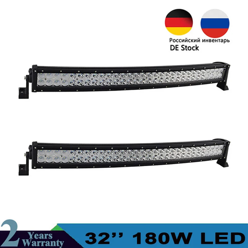 2pcs Curved led light bar 180W 32inch Double Row Combo Beam Offroad Light Driving Lamp for Car Truck SUV 4X4 4WD ATV 12v 24v
2pcs Curved led light bar 180W 32inch Double Row Combo Beam Offroad Light Driving Lamp for Car Truck SUV 4X4 4WD ATV 12v 24v