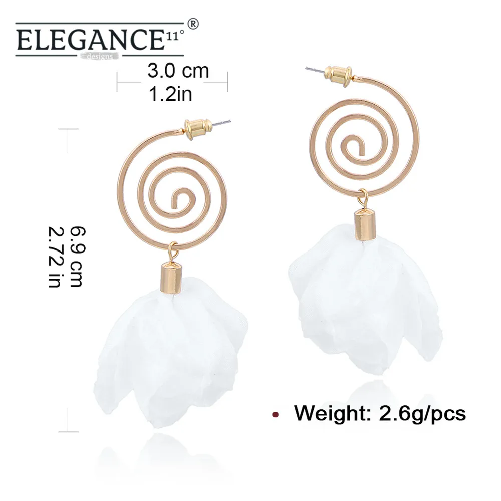 Elegance White Flower Earring for Women Yarn Fabric Cute Earrings Bohemian Jewelry Gold Twisted Ear Accessories Wholesale
Elegance White Flower Earring for Women Yarn Fabric Cute Earrings Bohemian Jewelry Gold Twisted Ear Accessories Wholesale