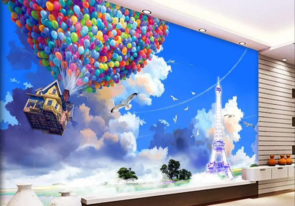 photo wallpaper for home walls Balloon house tower 3D mural wallpaper Living room bedroom 3d Background wall paper
photo wallpaper for home walls Balloon house tower 3D mural wallpaper Living room bedroom 3d Background wall paper