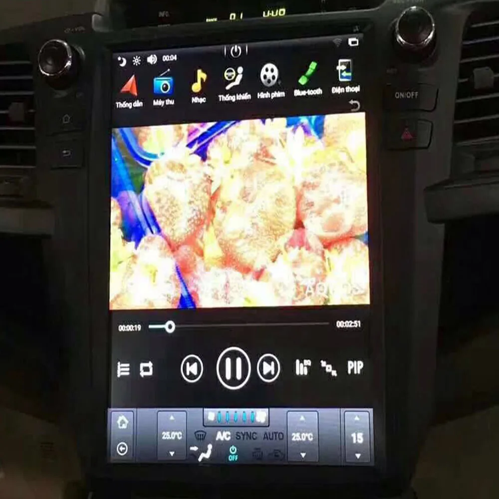 Автомобильный DVD-плеер с GPS-навигацией экран 12 1 дюйма IPS Android 9 0 7 для Toyota Fortuner 2004-2015 |