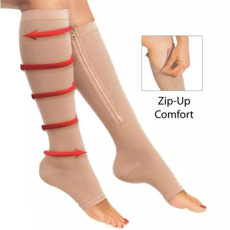 Compression Socks Zipper Women Slim Sleeping Beauty Leg Pressure Stockings Burn Fat Zipper Socks Prevent Varicose Veins Socks
Compression Socks Zipper Women Slim Sleeping Beauty Leg Pressure Stockings Burn Fat Zipper Socks Prevent Varicose Veins Socks