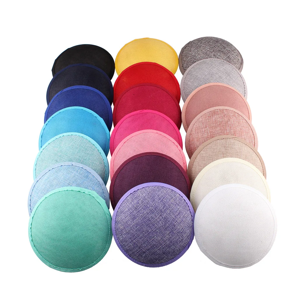 13CM ROUND Imitation SINAMAY Fascinator Base New DIY Women Party Millinery Hat Bases Material 12Pcs/Lot WHolesale Multiple Color
13CM ROUND Imitation SINAMAY Fascinator Base New DIY Women Party Millinery Hat Bases Material 12Pcs/Lot WHolesale Multiple Color