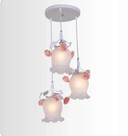 flower fashion Rose restaurant dining Pastoral pendant lights hanging wire three sweet room lamp glass style
flower fashion Rose restaurant dining Pastoral pendant lights hanging wire three sweet room lamp glass style