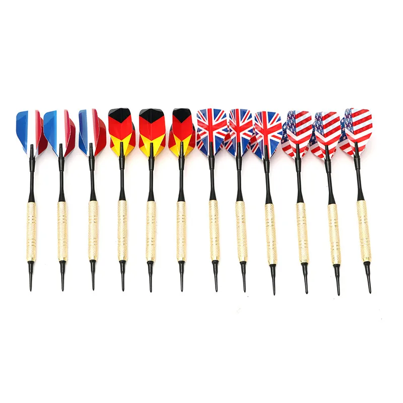 12Pcs Soft Tip Darts With 36 Extra Tips Set Kits Professional Confrontational Entertainment Games For Electronic Dartboard
12Pcs Soft Tip Darts With 36 Extra Tips Set Kits Professional Confrontational Entertainment Games For Electronic Dartboard
