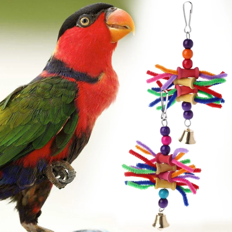 Parrot Chew Toys Multicolor Bird Parrot Bite String Toys Swing Cage Accessories 10cm*18cm
Parrot Chew Toys Multicolor Bird Parrot Bite String Toys Swing Cage Accessories 10cm*18cm