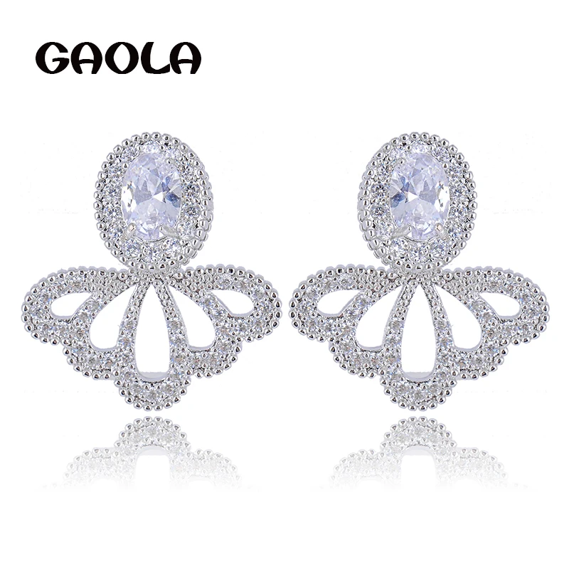 New Design Charm Exquisite 925 Sterling Silver Austria Cubic Zircon Earring Crystal Stud Earrings wedding gift for Woman GLE5460
New Design Charm Exquisite 925 Sterling Silver Austria Cubic Zircon Earring Crystal Stud Earrings wedding gift for Woman GLE5460