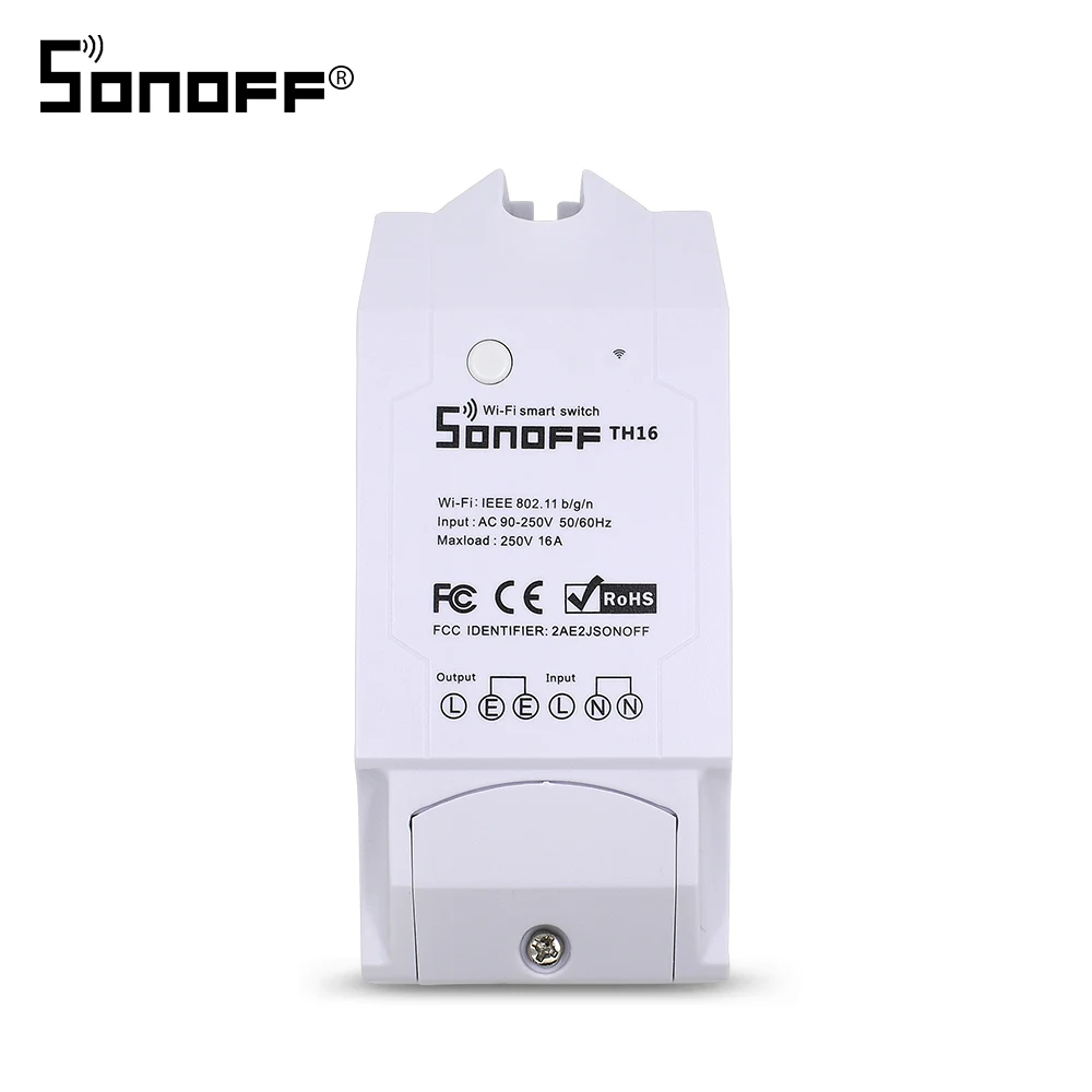 ITEAD Sonoff TH16 Smart Wifi Switch Temperature Humidity Sensor Monitor Smart Home Automation Kit Works With Alexa Google Home
ITEAD Sonoff TH16 Smart Wifi Switch Temperature Humidity Sensor Monitor Smart Home Automation Kit Works With Alexa Google Home