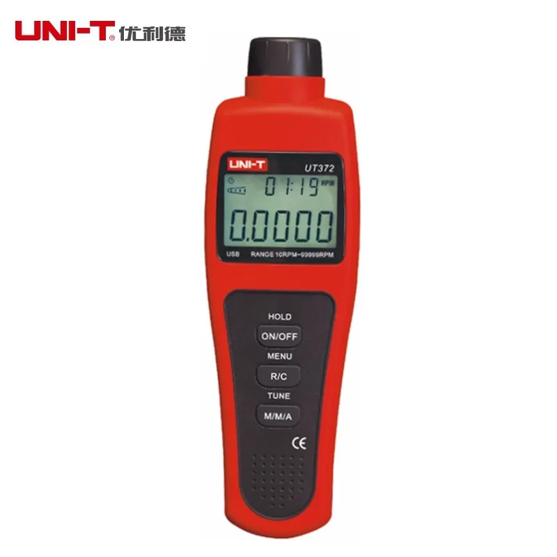 UNI-T UT372 бесконтактные Тахометры целевой диапазон оборотов в минуту 10-99999 ОБ/мин Монитор скорости ЖК-дисплей расстояние 50 ~ 200 мм USB интерфейс
UNI-T UT372 бесконтактные Тахометры целевой диапазон оборотов в минуту 10-99999 ОБ/мин Монитор скорости ЖК-дисплей расстояние 50 ~ 200 мм USB интерфейс