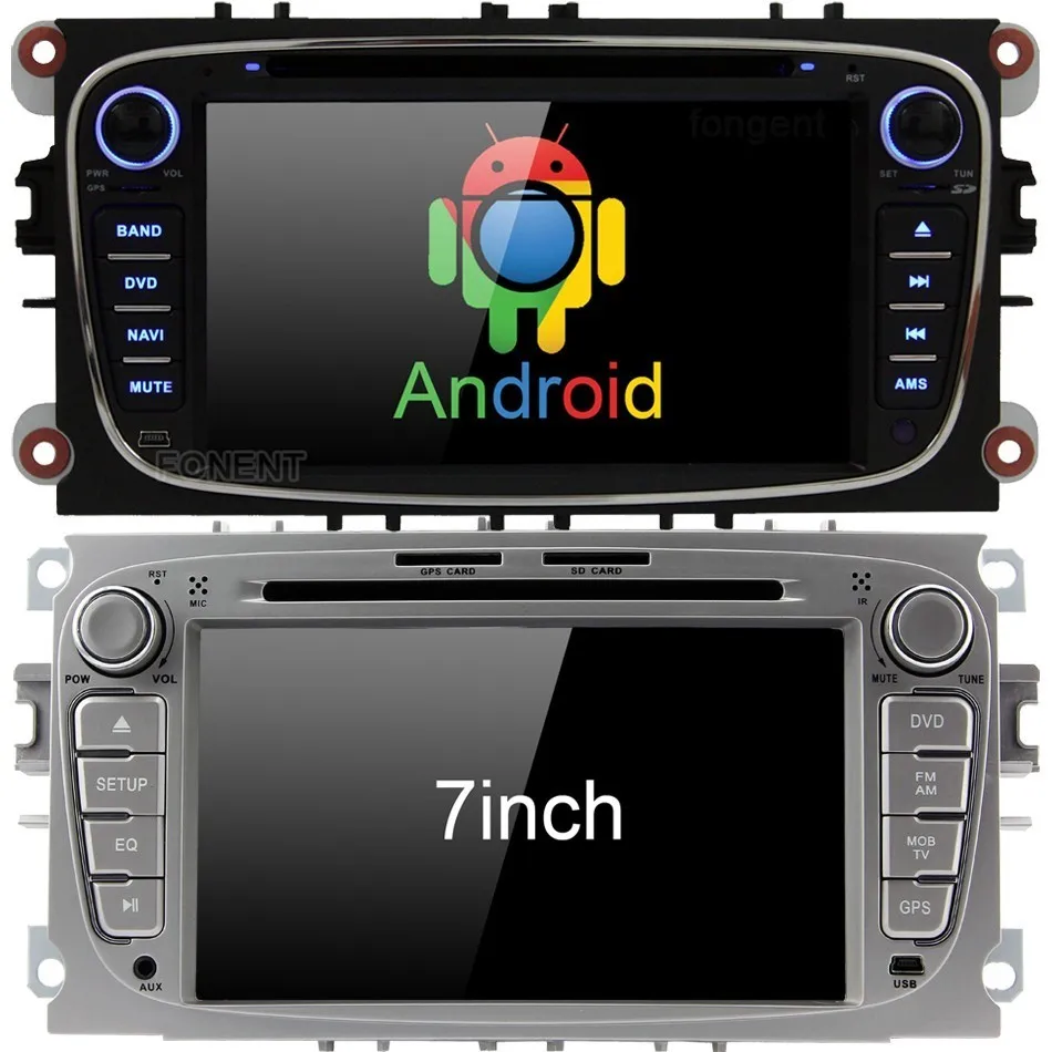 Автомобильный DVD плеер на Android с GPS навигацией для ford focus 2 Mondeo Galaxy мультимедийный