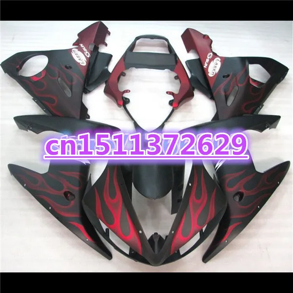 Red flames in black ABS Fairing bodywork for YZF R6 2003 2004 2005 YZF-R6 03 04 05 YZFR6 600 03-05 fairing kit-Dor
Red flames in black ABS Fairing bodywork for YZF R6 2003 2004 2005 YZF-R6 03 04 05 YZFR6 600 03-05 fairing kit-Dor
