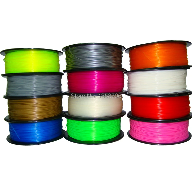 Натуральный Цвет 3d Принтер Нити PLA/ABS 1 75 мм/3 мм кг/2.2lb пластмассовые расходные