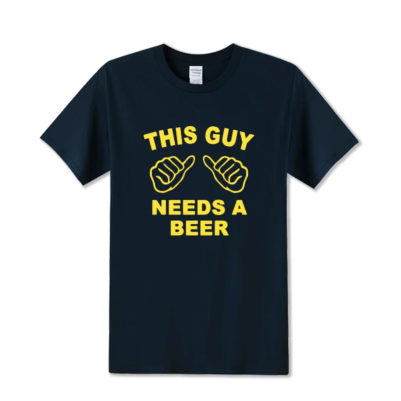 2021 New Summer THIS GUY NEEDS A BEER Printed T Shirt Men Funny Cotton Short Sleeve T-Shirt Hip Hop Tshirt Dresses For Men Black
2021 New Summer THIS GUY NEEDS A BEER Printed T Shirt Men Funny Cotton Short Sleeve T-Shirt Hip Hop Tshirt Dresses For Men Black