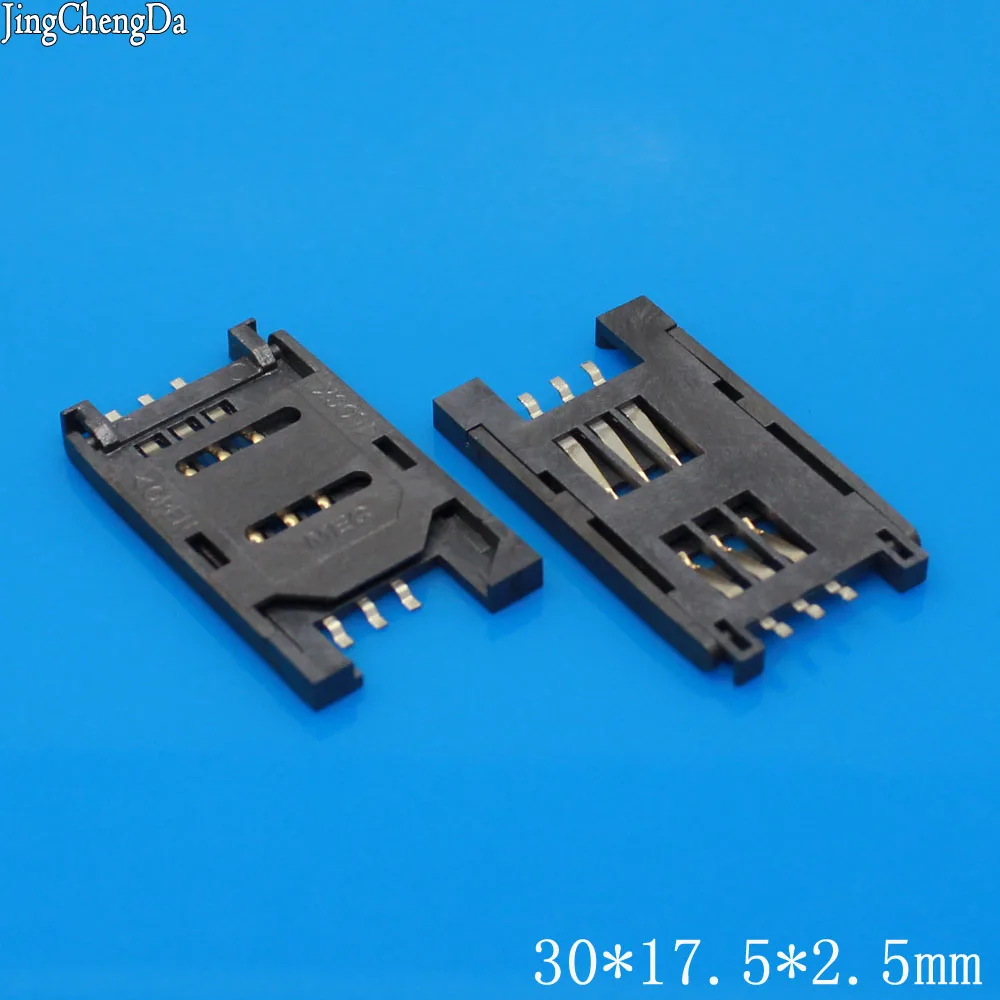 JCD SIM Card holder 6P SMT TF Memory Card Socket / Slot / Seats/ Holder for phone
JCD SIM Card holder 6P SMT TF Memory Card Socket / Slot / Seats/ Holder for phone