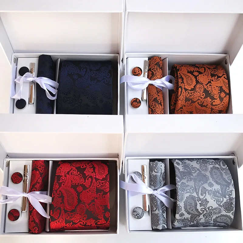 Male Fashion 3.35 Inch (8 Cm) Wide Male Cashew Neckcloth Handkerchief Cufflinks Gift Box Set for Business Men Necktie Set
Male Fashion 3.35 Inch (8 Cm) Wide Male Cashew Neckcloth Handkerchief Cufflinks Gift Box Set for Business Men Necktie Set