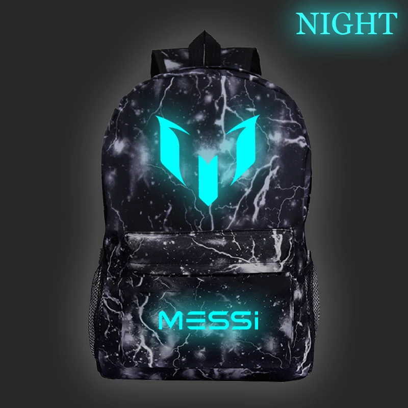 hot sale Messi logo Luminous backpack men women Boys Girls teens rucksack Messi printing school Backpack Casual bag 
hot sale Messi logo Luminous backpack men women Boys Girls teens rucksack Messi printing school Backpack Casual bag