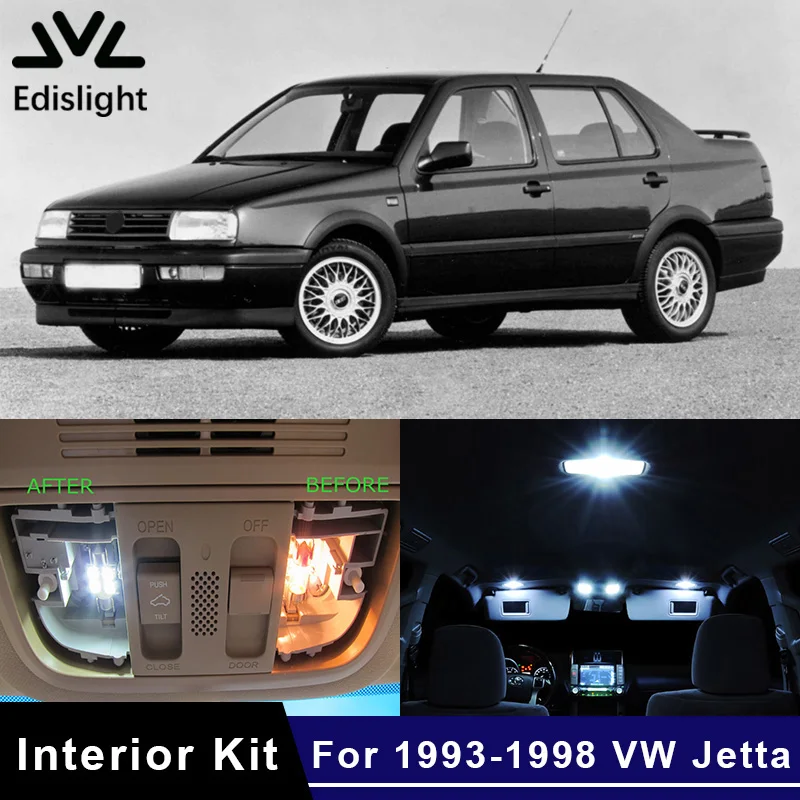 Edislight 12Pcs Canbus LED Lamp Car Bulbs Interior Package Kit For 1993-1998 VW Volkswagen Jetta Map Dome Trunk Door Plate Light
Edislight 12Pcs Canbus LED Lamp Car Bulbs Interior Package Kit For 1993-1998 VW Volkswagen Jetta Map Dome Trunk Door Plate Light
