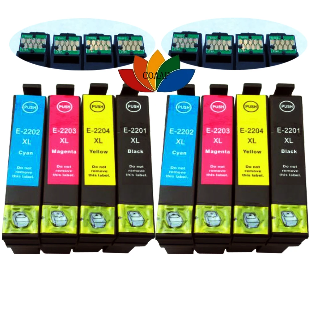 8 Pack Compatible T220XL T2201-T2204 BLACK + Color Ink cartridge For Epson XP320 XP420 XP424 WF2630 WF2650 WF2660 WF2750 WF2760
8 Pack Compatible T220XL T2201-T2204 BLACK + Color Ink cartridge For Epson XP320 XP420 XP424 WF2630 WF2650 WF2660 WF2750 WF2760