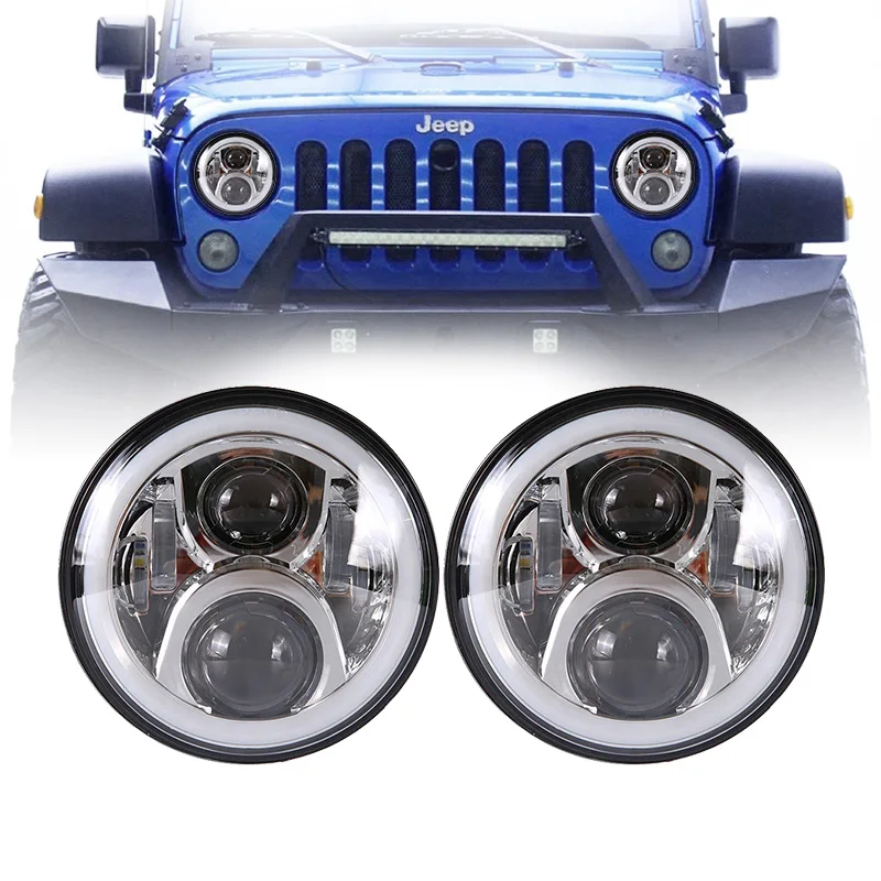 Светодиодная фара 7 дюймов для 97-18 Jeep Wrangler TJ CJ JK с ближним/дальним светом, кольцо с ангельскими глазами, белая фара DRL и Янтарная фара с указате...
Светодиодная фара 7 дюймов для 97-18 Jeep Wrangler TJ CJ JK с ближним/дальним светом, кольцо с ангельскими глазами, белая фара DRL и Янтарная фара с указате...
