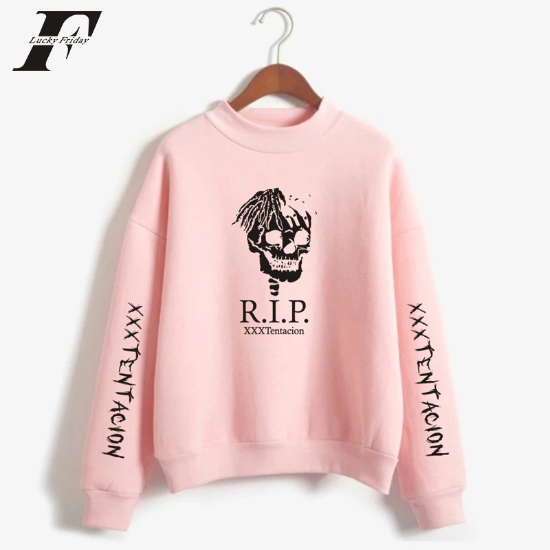 LUCKYFRIDAYF 2018 поп Рэппер XXX Tentacion водолазка с принтом толстовка капюшоном рэп