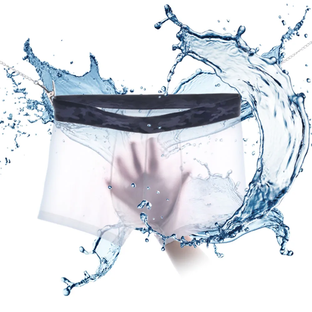 men underwear Boxer shorts mens Ice silk Seamless u convex design sexy Transparent male men's underpants cueca boxer homme
men underwear Boxer shorts mens Ice silk Seamless u convex design sexy Transparent male men's underpants cueca boxer homme