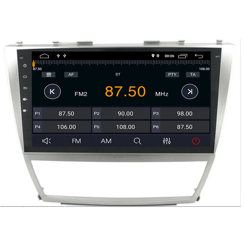 10 2 "2 din Android Восьмиядерный px5 для TOYOTA CAMRY 2007 2011 Автомобильный DVD плеер GPS навигация