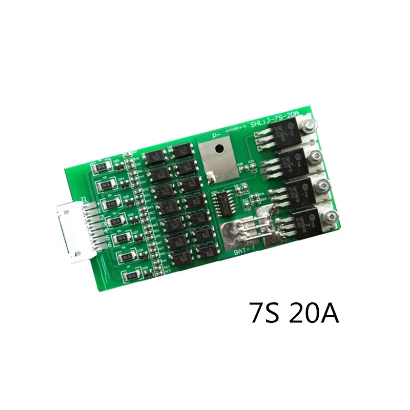 Баланс BMS 7S 20A 24V сбалансированная зарядка литиевая батарея Защитная плата