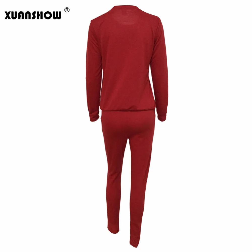 XUANSHOW 2018 Autumn Women Solid Tracksuits Hoodies Sweatshirts Long Pants Sets Sportswear Casual Suit
XUANSHOW 2018 Autumn Women Solid Tracksuits Hoodies Sweatshirts Long Pants Sets Sportswear Casual Suit