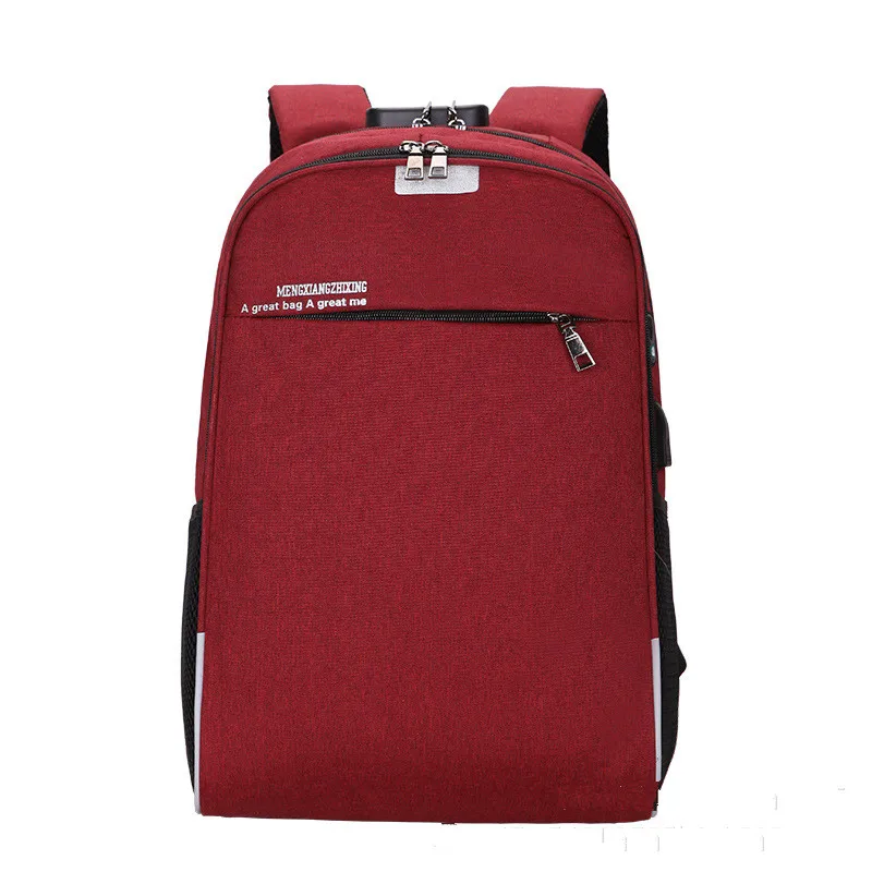 Рюкзак с защитой от кражи и USB-портом для зарядки вместительная мужская сумка
