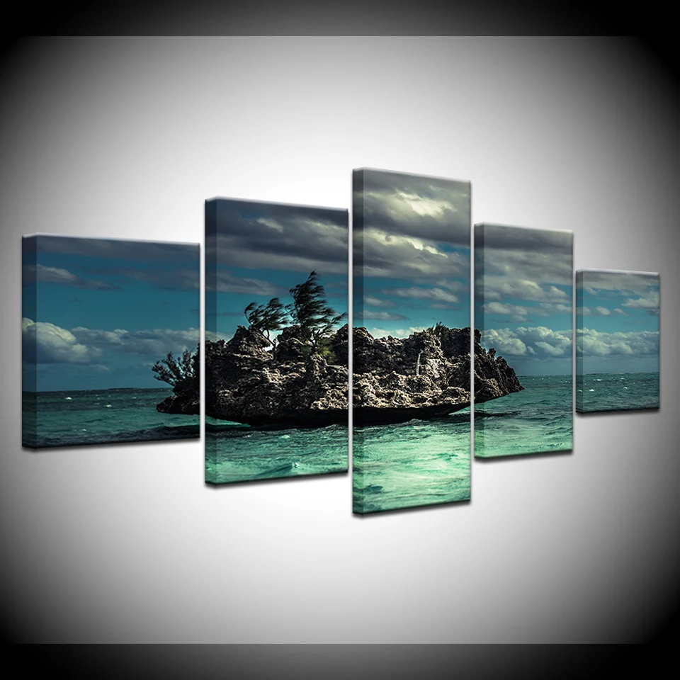 Canvas Painting Sea tree and cloudy sky 5 Pieces Wall Art Painting Modular Wallpapers Poster Print for living room Home Decor
Canvas Painting Sea tree and cloudy sky 5 Pieces Wall Art Painting Modular Wallpapers Poster Print for living room Home Decor