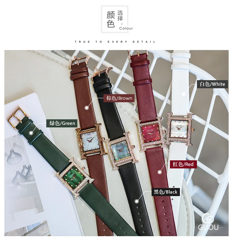 GUOU Watch Women luxury Brand Fashion Casual quartz watches genuine leather strap sport Ladies elegant wrist watch girl
GUOU Watch Women luxury Brand Fashion Casual quartz watches genuine leather strap sport Ladies elegant wrist watch girl