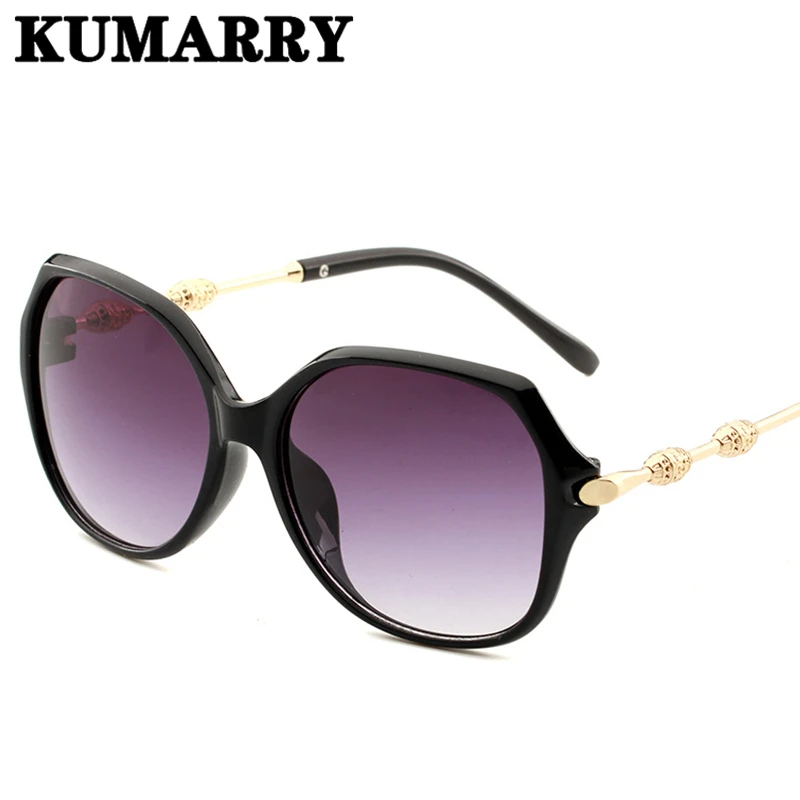 Фото KUMARRY женские крупные солнцезащитные очки модные элегантные для - купить