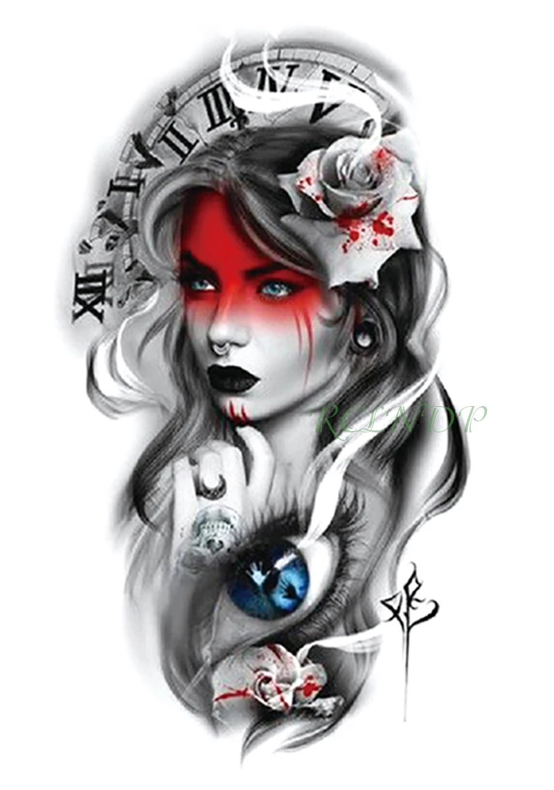 Waterproof Temporary Tattoo Sticker girl Eye Rose fake tatto flash tatoo tatouage temporaire big size body art for women men
Waterproof Temporary Tattoo Sticker girl Eye Rose fake tatto flash tatoo tatouage temporaire big size body art for women men