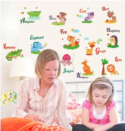 New Product luminous English cartoon animals kids room ornaments wall stickers on the wall to stick on the wall
New Product luminous English cartoon animals kids room ornaments wall stickers on the wall to stick on the wall