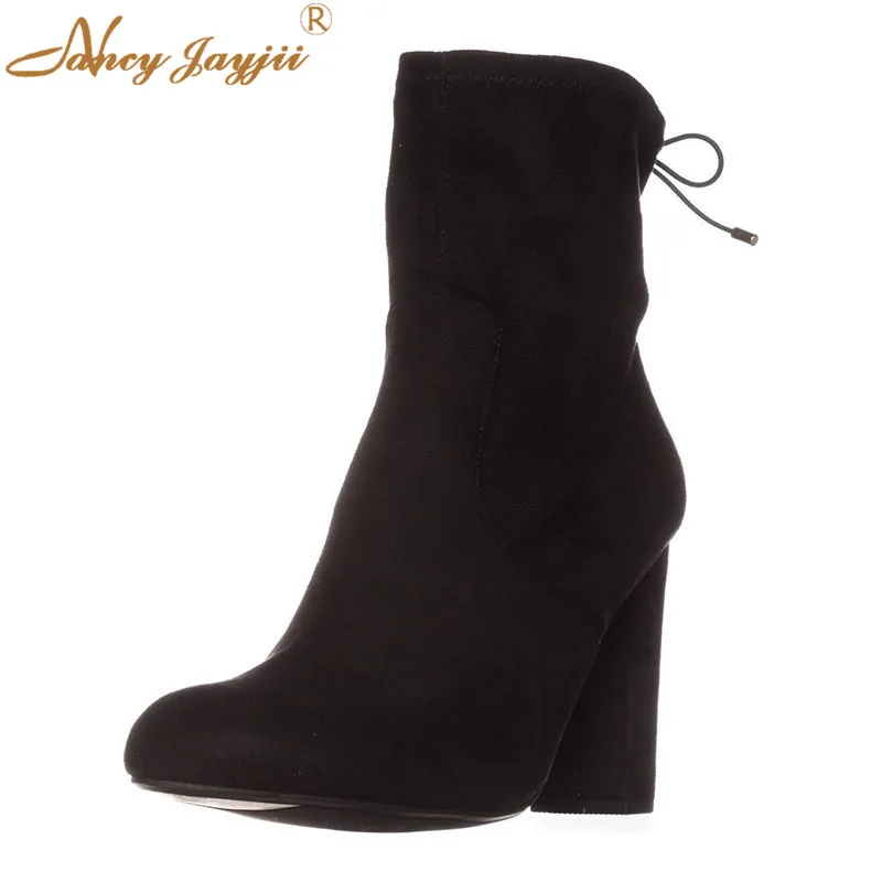Winter Women Adult Boots Ladies Shoes Ankle Zipper Round Toe Lace-Up Super High Square heels Concise Fashion Nancyjayjii 2019
Winter Women Adult Boots Ladies Shoes Ankle Zipper Round Toe Lace-Up Super High Square heels Concise Fashion Nancyjayjii 2019