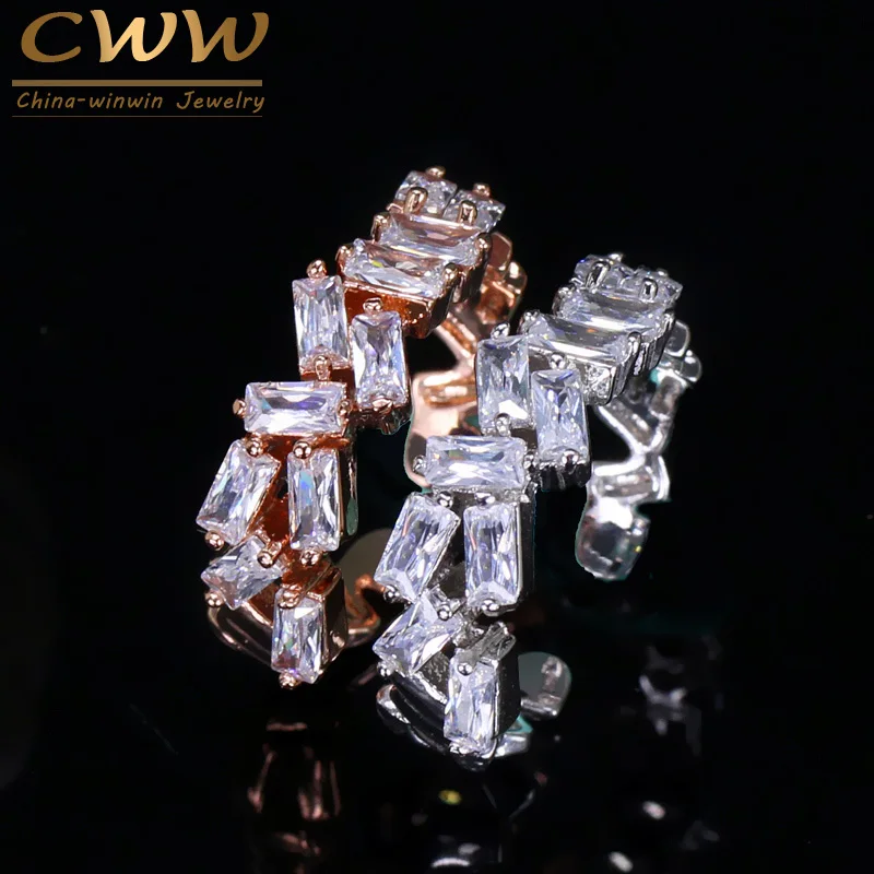 CWWZircons Brand Baguette CZ Engagement Handmade Trapezoid Stone Rings For Women Fashion Finger Accessories Wedding Band R028
CWWZircons Brand Baguette CZ Engagement Handmade Trapezoid Stone Rings For Women Fashion Finger Accessories Wedding Band R028