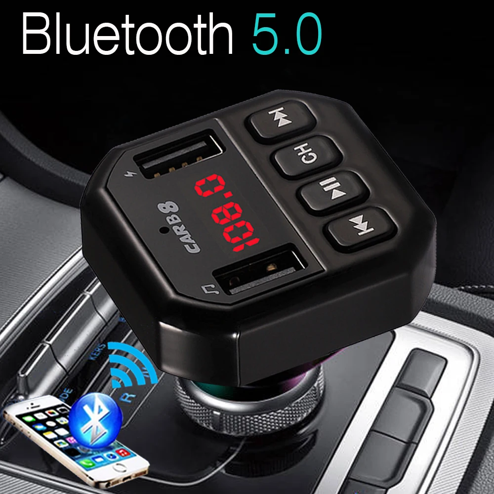JINSERTA car mp3 music player Bluetooth 5.0 receiver FM transmitter Dual USB car charger U disk / TF card lossless music player
JINSERTA car mp3 music player Bluetooth 5.0 receiver FM transmitter Dual USB car charger U disk / TF card lossless music player