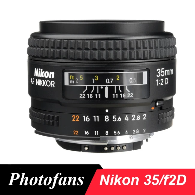 Фото Объектив Nikon 35 / 2 D AF Nikkor мм f/2D для D80 D90 D7200 D7100 D300 D500 Df D610 D750 D700 D800 D810 D3 - купить